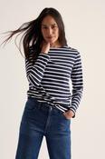 Seasalt Sailor Shirt Breton Maritime Chalk AW26