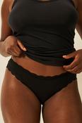 Stripe &amp; Stare Knicker - Black