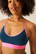 Stripe &amp; Stare T-Shirt Bra - Midnight Neon/Hot Pink