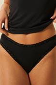 Stripe &amp; Stare Thong - Black