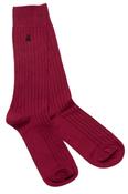Swole Panda Deep Burgundy Bamboo Socks