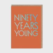 Ohh Deer Ninety Years Young Birthday Card