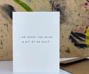 The Pear in Paper I am sorry for being a bit of an eejit - Letterpress