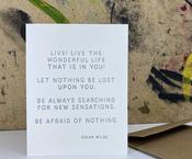 The Pear in Paper Oscar Wilde Quote
