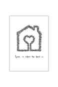 Una Heaney Designs Home is Where The Heart is Print