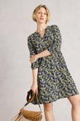 White Stuff Frances Navy Multi Dress