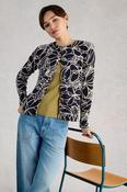 White Stuff Lulu Printed Cardi in Navy Multi