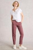 White Stuff Twister Organic Chino Mid Pink Trousers