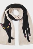 Dedicated Scarf Rossberga Long Cat Vanilla White Whitecap Gray image