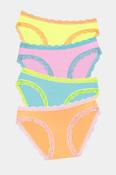 Stripe &amp; Stare Original Knicker Four Pack - Neon Candy