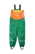 Frugi Character Puddle Buster Trousers in Holly Green/Cow image