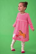 Frugi Archer Dress Rhubarb Breton Pals image