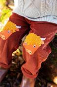 Frugi Arlo Cord Trousers in Rust/Highland Cows image