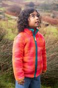 Frugi Zipped Ted Fleece Jacket in Rhubarb Check image