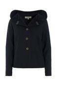 Henriette Steffensen Black Hoodie Blouse image