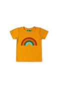 Little Green Radicals Golden Rainbow Short Sleeve Popper T Shirt Infant image
