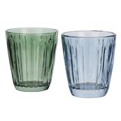Madam Stoltz Coloured Drinking Glass Blue or Green image