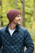 Swole Panda Organic Cotton Beanie - Burgundy