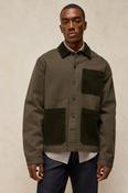 White Stuff Westgate Cord Mix Jacket - Khaki Green image