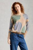 White Stuff Olive Print Nat Jumper