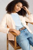 White Stuff Nova Linen Blend Nat White Cardigan