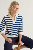 Seasalt Gwynver Jumper in Cornish Dark Voyage Chalk image