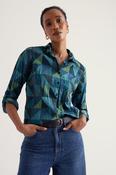 Seasalt Larissa Shirt Blanket Geo Estuary
