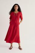 Seasalt Grass Wave Dress in Boat Red image