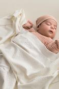 Micu Micu White Openwork Baby Blanket image