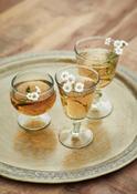 Madam Stoltz Hammered Wine Glass - Clear image