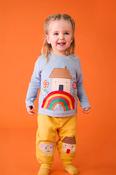 Frugi Character Joggers in Bumblebee/Mouse image