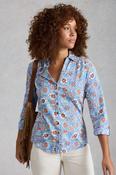 White Stuff Annie Jersey Shirt Blue Print SS26 image