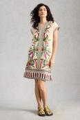 White Stuff Jilly Nat Print Linen Dress image
