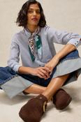 White Stuff Libby Organic Cotton Shirt Blue Mlt
