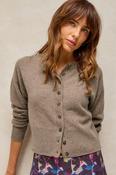 White Stuff Kylie Cashmere Cardigan - Light Natural