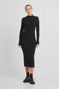 Dedicated Rib Dress Lofta Black image