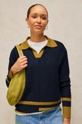 White Stuff Cara Collar Jumper image
