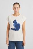 Dedicated T-shirt Visby Watercolor Cat Off-White Whisper White image