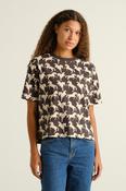 Dedicated T-shirt Vadstena Wild Horses AOP Charcoal Multi Colour image
