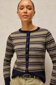 White Stuff Lois Fairisle Organic Cotton Cardigan
