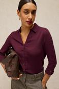 White Stuff Annie Double Cloth DK Plum Shirt
