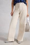 White Stuff Tia Wide Leg Full Length Jeans in Nat White