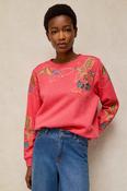 White Stuff Mid Pink Embroidered Sweater