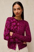 White Stuff Lois Cardigan Pink Multi