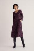 Seasalt 3/4 Enor Dress Allium Flowers Plum Berry image