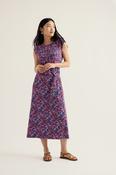 Seasalt Fettling Dress in Summer Fronds Purple Kale image