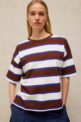 White Stuff Kat Stripe Midweight Tee image