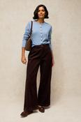 White Stuff Ayla Cord Wide Leg Trouser Dk Brown image