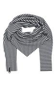 Henriette Steffensen Scarf Triangle in Stripes Denim/Kit image