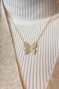 Icandirocks Freedom Fly Necklace in Gold image